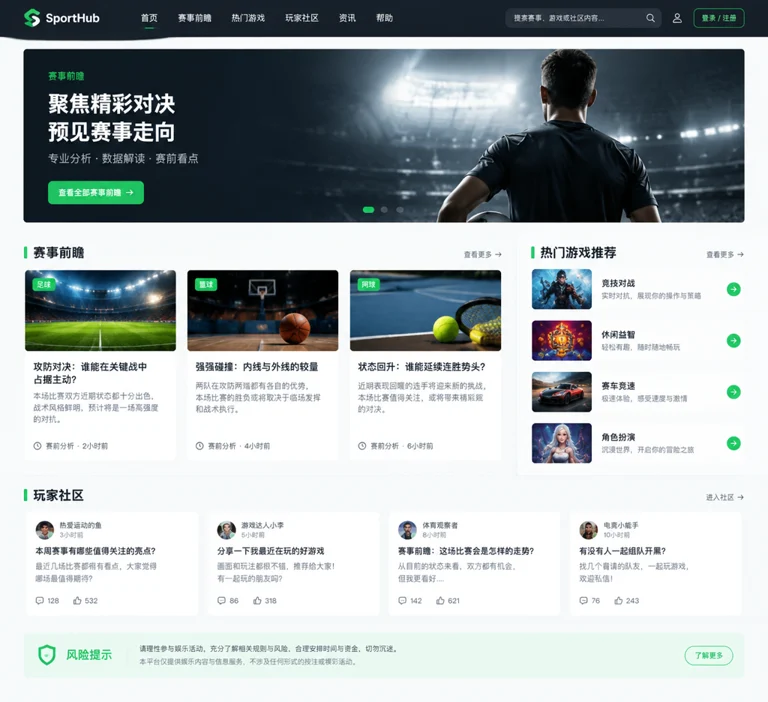 爱游戏首页赛事前瞻资讯界面与赛程信息模块